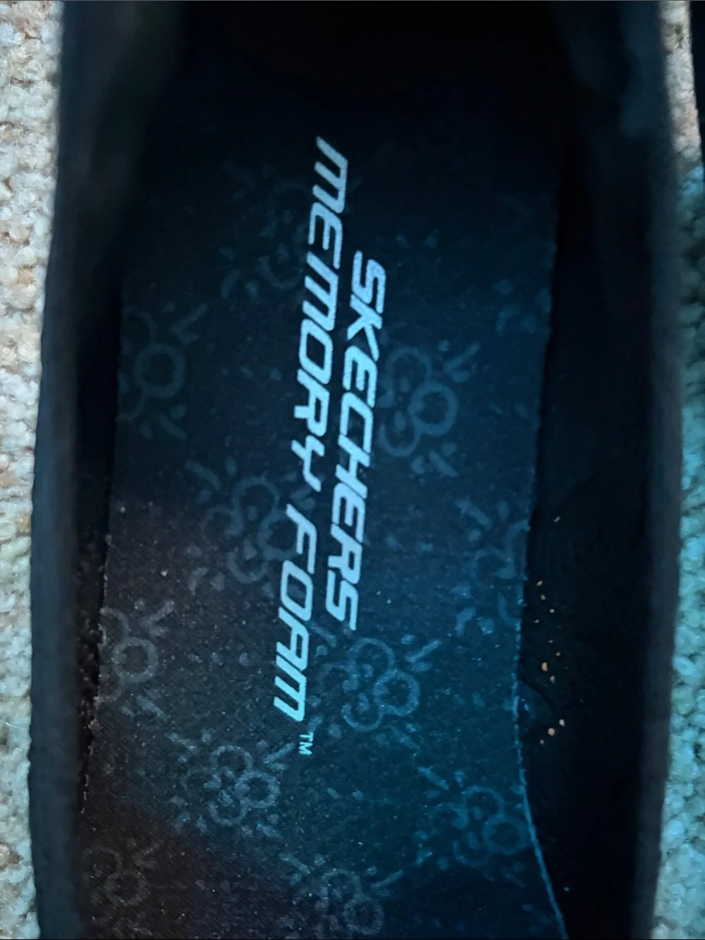 Skechers Black Knit Wedge Pumps with Brown Wedge